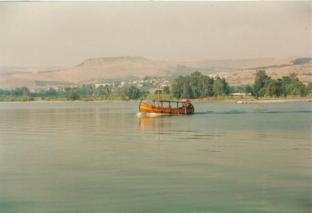 Barca sul Lago Tiberiade